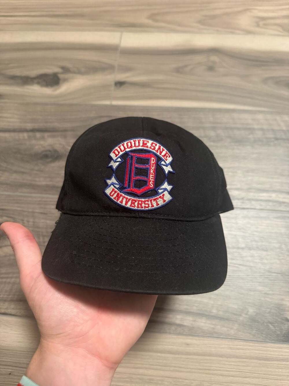 Vintage University Square Duquesne University Dukes Snapback Hat